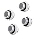 Produktbild Bitspower G1/10,2 cm 5 mm männlich zu männlich Fassung, Deluxe weiß, 4er Pack