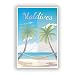 Produktbild 2 x Malediven Strand Vinyl Aufkleber Reise Gepäck # 10030 - 10cm/100mm Wide
