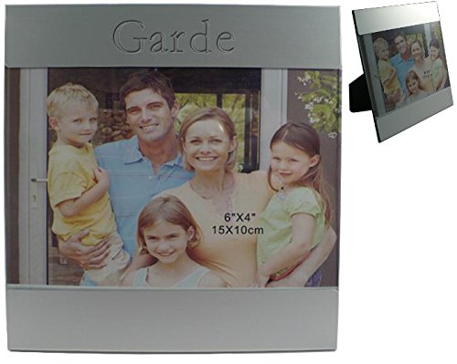 Kundenspezifischer gravierter Fotorahmen aus Aluminium mit Namen: Garde (Vorname/Zuname/Spitzname)