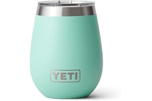 YETI Rambler Wine Tumbler, Vacuum Insulated Stainless Steel Tumbler with Magslider Lid, Seafoam, 10 oz (296 ml)