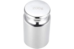 sourcing map Gramm Kalibriergewicht M1 Präzisionsstahl verchromt für digitale Waagen 200 g