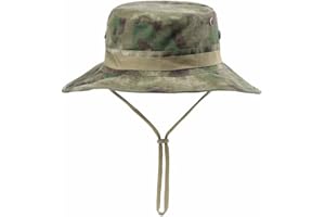 CHINWHI Boonie Hat Sun Protection Round Bucket Hat Tactical Camo for Fishing Camping Hiking Outdoors Sport Men Woman Unisex