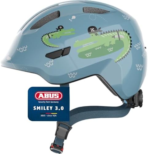 ABUS Casco per bambini Smiley 3.0 - casco da bici con calzata bassa, design a misura di bambino e spazio per il codino - per ragazze e ragazzi