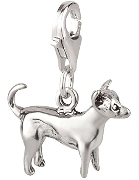 Charm Anhänger Hund Chihuahua 3 aus 925 Sterling Silber