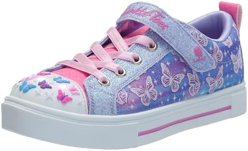 Skechers Twinkle Sparks Ombre Flutter - Scarpe da Ginnastica Ragazze, Lavender,
