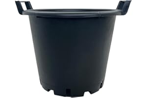 Oakland Gardens 30L Plant Pots Potato Containers Buckets (Pack of 10) Heavy Duty Black Plastic Planters for Outdoor Plants - Large Planter Pots for Gardens - Flowers, Vegetables & Trees…