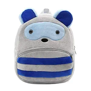 Kiddiewink Cute Kids Soft Velvet Animal Cartoon School Backpack Bag for Baby Boy/Girl(2-6 Years)