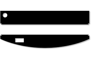 iQuatics Universal/Juwel Vision 260 kompatibles Ersatzklappen Set mit Skimmer/Feederöffnungen, schwarzer ABS-Kunststoff