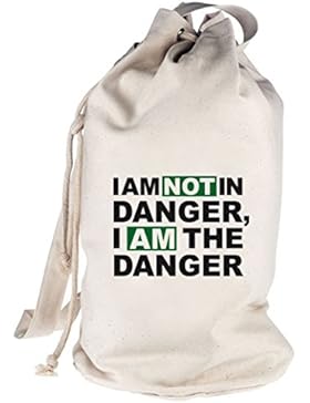 I AM NOT IN DANGER, I AM THE DANGER, bedruckter Seesack Umhängetasche Schultertasche Beutel Bag