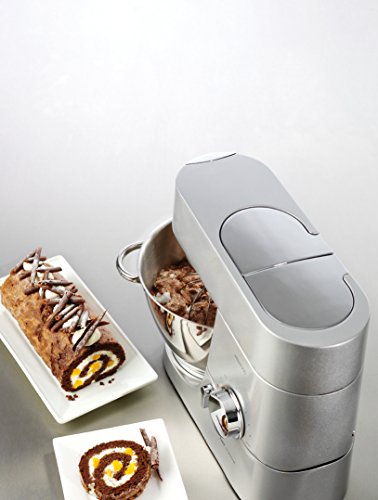 Kenwood Chef Titanium KMC050 Küchenmaschine, 1.400 W, 4,6 l Füllmenge, 4-teiliges Patisserie-Set, 1,6 l ThermoResist Glas-Mixaufsatz - 4