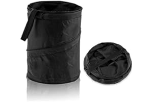 Guokoo Black Compact Mini Collapsible Car Bin