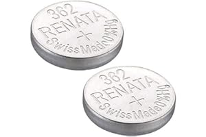 Bundle of 2 x Renata 362 Watch Battery 1.55v SR721SW + Quzo Belgian Chocolate - Official Renata Watch Batteries