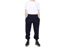 COSHAL Pantalon de jogging d'école unisexe en polaire pour garçons Survêtement de sport pour enfants Pantalon de sport décontracté pour garçons