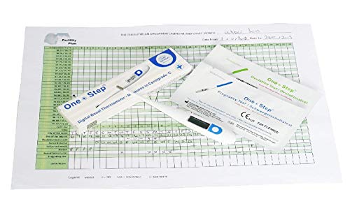 Termómetro digital basal para control del ciclo, 10 pruebas de ovulacion y 10 pruebas de embarazo