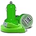 Produktbild (Green) Huawei P9 Max Auto-Ladegerät Dual USB Ladeanschluss 2.1 Amp Kugel USB-Lade-Charger + Micro-USB-PC-Anschluss Car Data Sync-Kabel von Telefon- Hülle