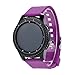 Produktbild Glowjoy Kompatibel mit Samsung Gear S3 Frontier Armband,Weich Silikon Uhrenarmband Wasserdicht Silikonband Verstellbare Sportband Ersatzband mit Edelstahl Schnalle für Mann Mädchen Damen (Purple)