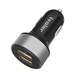 Más potente: 24W / 4.8A producción total con dos puertos de salida USB estándar le permite cargar dos tabletas o teléfonos con hasta 2.4A simultáneamente a su máxima velocidad.