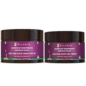 Pilgrim AM Pm Face Moisturizing Kit with Face Cream 50g and Night Gel Creme 50g for Men & Women