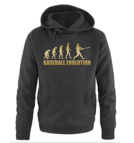 Preisvergleich Produktbild BASEBALL EVOLUTION -Herren Hoodie in Schwarz / Gold Gr. XXL