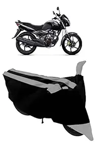 ABORDABLE Water Resistant Dustproof Bike Cover Compatible with Honda Unicorn All Weather Quality Fabric (Grey)