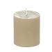 Produktbild durchgefärbte Stumpenkerzen Landhaus-Kerzen 58mm+68mm Durchmesser, Kerzengröße:80 mm x 68 mm, Farbe:Champagner