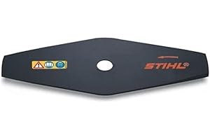 Stihl 40017133805 Brush Cutter Blade, Metal Blade, Brush Knife, Metal Blade, Grey/Orange