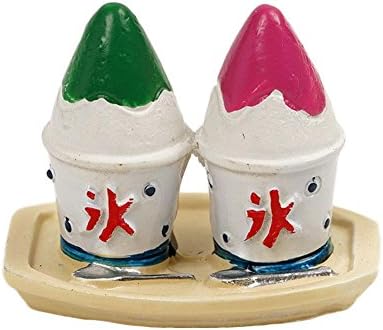 LJTOUS Miniature Doll House Decoration Resin Food Toys 1:6 Two-color Shaved Ice Cup