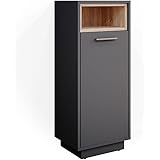 Vicco Badschrank Badezimmerschrank Midischrank Beatrice Badregal Badmöbel (Anthrazit)