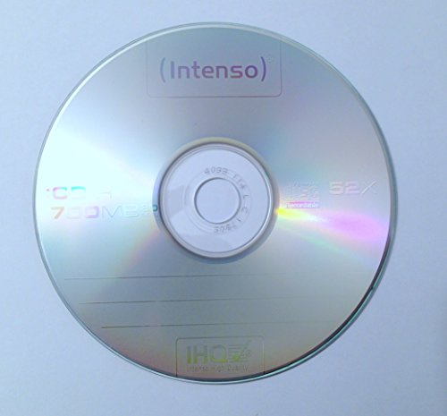5 Stk. CD-R Rohlinge Intenso 700MB 52x Speed, verpackt in der Papierhülle