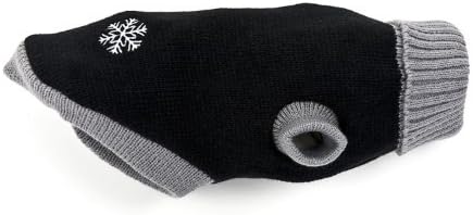 Linky Knit Pullover Snowflake, 20 cm, Black and Grey