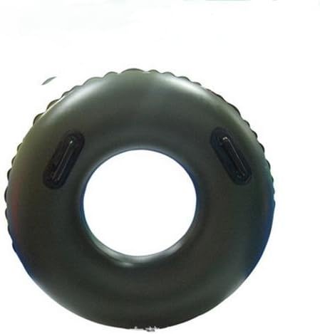 XIE PVC Thickening PVC inflatable water slide more than single people water ski handles , black