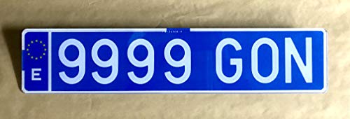 Matriculas Gonplac MATRíCULA ACRíLICA Larga Taxi/VTC HOMOLOGADA Alto Impacto 52X11-1 Unidad