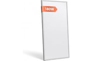 Hocosyme Riscaldamento a infrarossi da 180 Watt, riscaldamento a infrarossi, montaggio a parete fino a 120 gradi Celsius, per