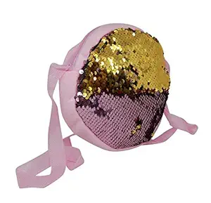 Raaya Handbag Return Gift Item Sequins Handbag for Girls Light Pink Pack of 1