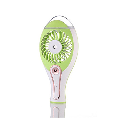 Preisvergleich Produktbild Mini spray Lüfter kleine USB aufladbaren tragbaren Fans, Hellgrün