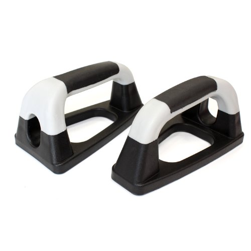 Liegestützgriffe Push Up Bar / Handle Set Liegestütze Liegestützhilfe Grau-Schwarz - 3