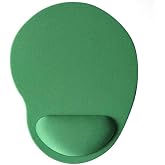Coverzone Bilek Destekli Mouse Pad Kumaş Y&uuml;zey Kaymaz Alt Taban Kullanıcı Dostu Şık ve Rahat Tasarım Fare Altlığı (Yeşil)