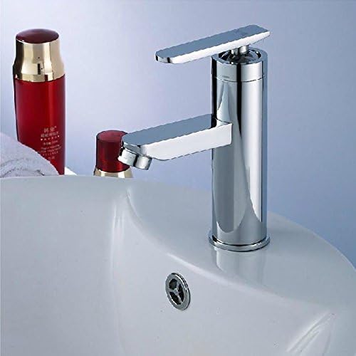 Simwood™ Two Hole Basin Hot/Cold Bathroom Wash Basin Faucet Mixer Water Taps Bathroom Sink Washroom Basin Single Lever Chrome