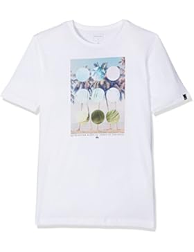 Quiksilver Jungen Sscltyoulostpar T-Shirt, Weiß