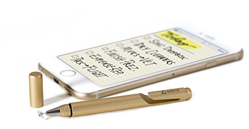Adonit Jot Mini 2.0 Metall Stylus für Apple iPad/iPhone inkl. Dampening/Clip/Precision Disc gold - 4