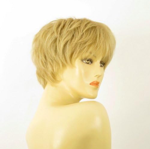 short wig for women 100% natural hair light blond ref SYLVIE 22