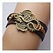 Produktbild YIYIYYA Männer Armband Modeschmuck Vintage Spiel Der Throne Lied Von EIS Und Feuer Handgefertigte Leder Dragon Armbänder