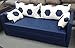 Produktbild Schlafsofa 2-sitzer XL 160 weiss blau