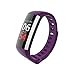 Produktbild TKFY Business-Freizeit Smart Armband Blutdruck-Herzfrequenz Schlagabtausch Fitness-Tracker Übung läuft Business Fashion männliche weibliche Erwachsene intelligente Band,Purple