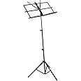 Intern Adjustable Orchestra Conductor Musical Notation Lyrics Stand with Carrying Bag, Light Weight for Travel, Black, (INT-NSB-01)