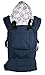 Bebamour Cotton Baby Carrier 4 in 1 Front and Back Carriers (Navy Blue)