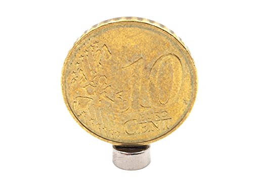 ODEEN® Mini Magnete 50 Stück – NEODYM – ULTRASTARK- 6 x 3 mm – Extra starke kleine Mini-Magnete für Whiteboard, Kühlschrank, Magnettafel, Magnetstreifen, Pinnwand und für die Werkstatt (Gold) - 3