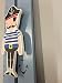 GISELA GRAHAM WOODEN NAUTICAL PIRATE THEME SLIDING HEIGHT CHART by Make It Fabulous