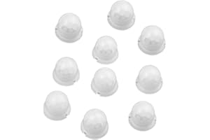 Ayrsjcl 10 PCS Outdoor Motion Sensor Fresnel Lens White