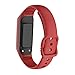 Produktbild Happysdh Armband für Samsung Galaxy Fit-e SM-R375,Smartwatch Zubehör Silikon Ersatzarmband Armbänder Smartwatch für Männer Frauen (Rot)